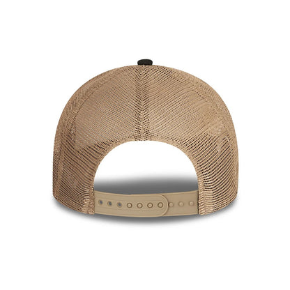 Gorra Trucker Sports Patch A-Frame de New Era - Azul Marino-Gris Piedra