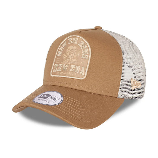 Gorra Trucker Sports Patch A-Frame de New Era - Trigo