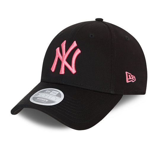 Gorra de béisbol 9FORTY MLB League Essential New York Yankees de New Era - Negro-Rosa