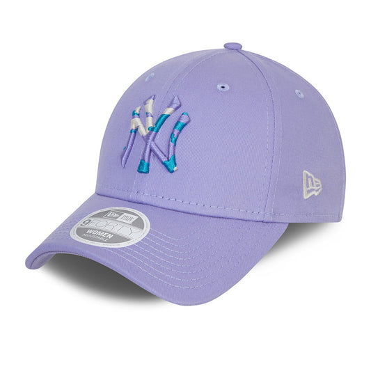 Gorra de béisbol mujeres 9FORTY MLB Camo Infill New York Yankees de New Era - Lavanda