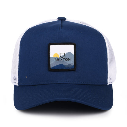Gorra Trucker Alpha Block X C MP de Brixton - Azul-Blanco