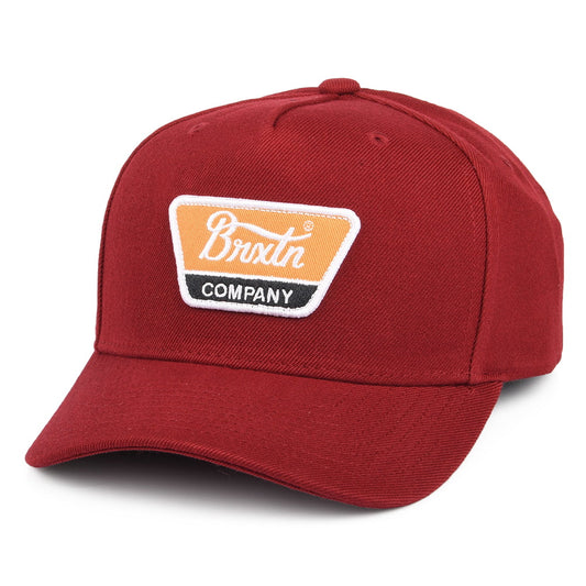 Gorra Snapback Linwood C NetPlus MP de Brixton - Burdeos Oscuro