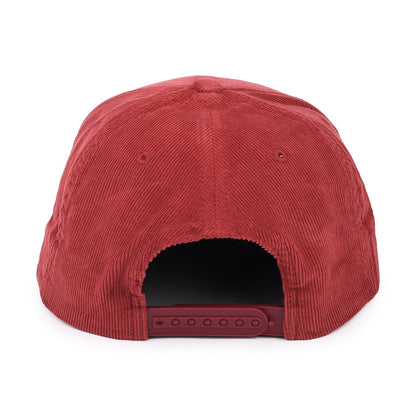 Gorra Snapback Oath III de pana de Brixton - Vino