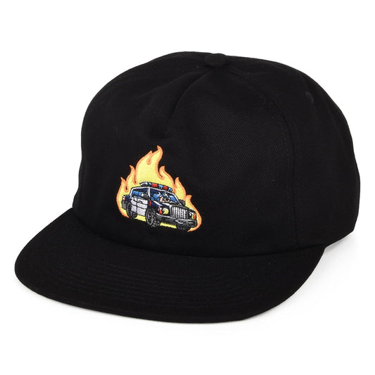 Gorra Snapback Roasted sin estructurar de HUF - Negro