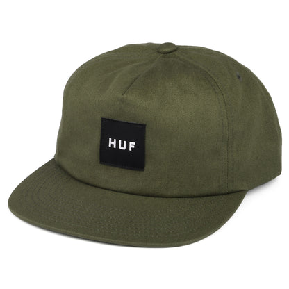 Gorra Snapback Box Logo sin estructurar de HUF - Verde Oliva