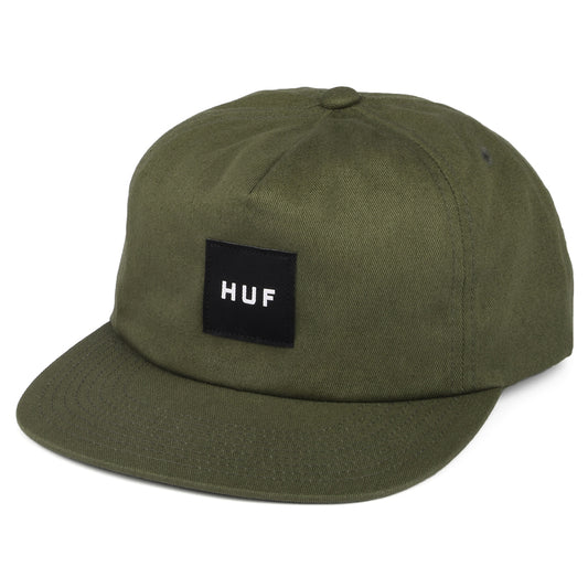 Gorra Snapback Box Logo sin estructurar de HUF - Verde Oliva