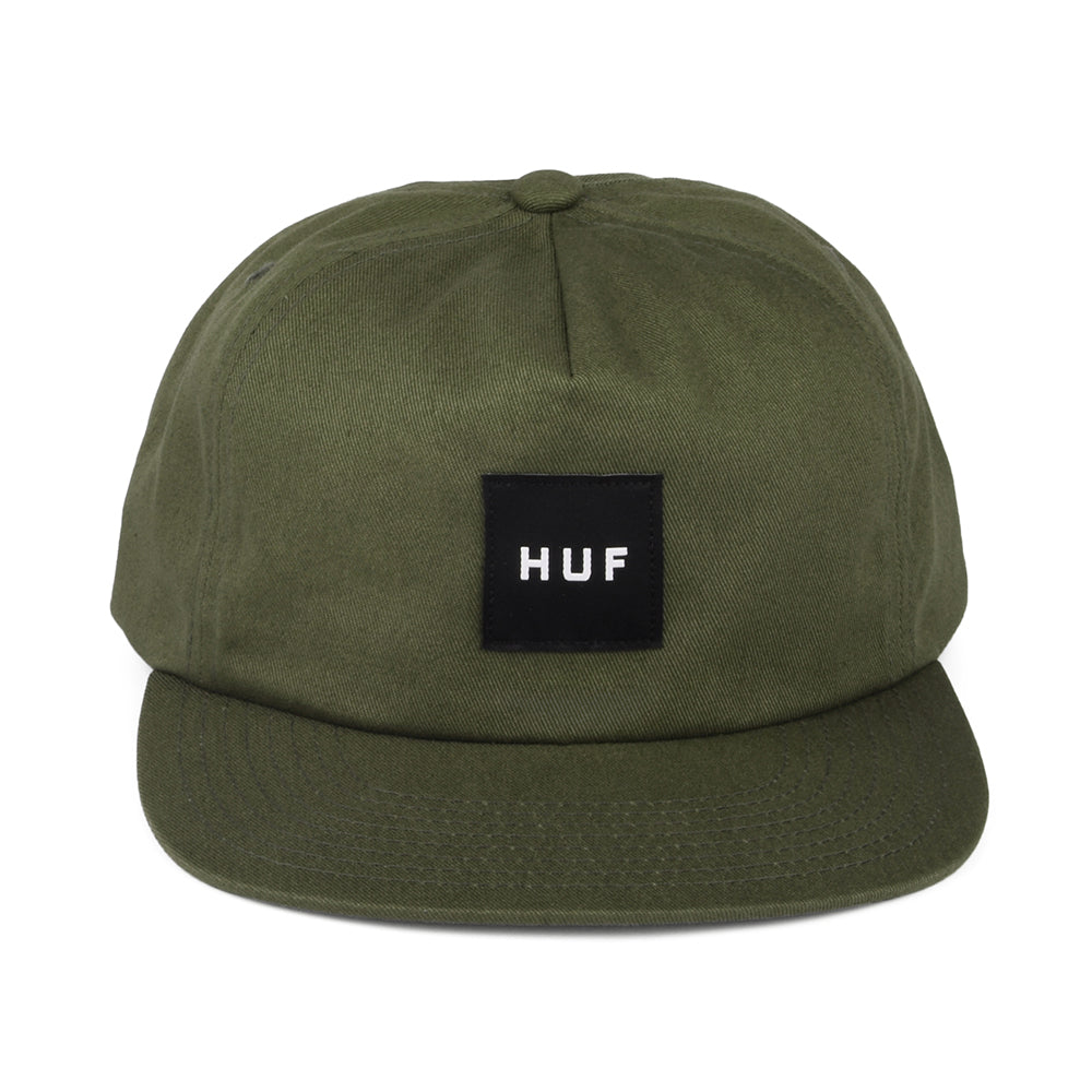 Gorra Snapback Box Logo sin estructurar de HUF - Verde Oliva