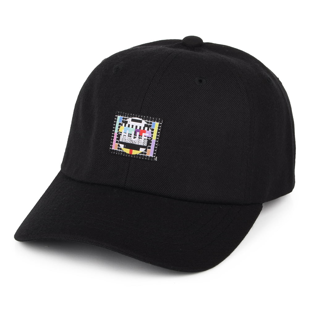 Gorra de béisbol Test Screen visera curvada de HUF - Negro