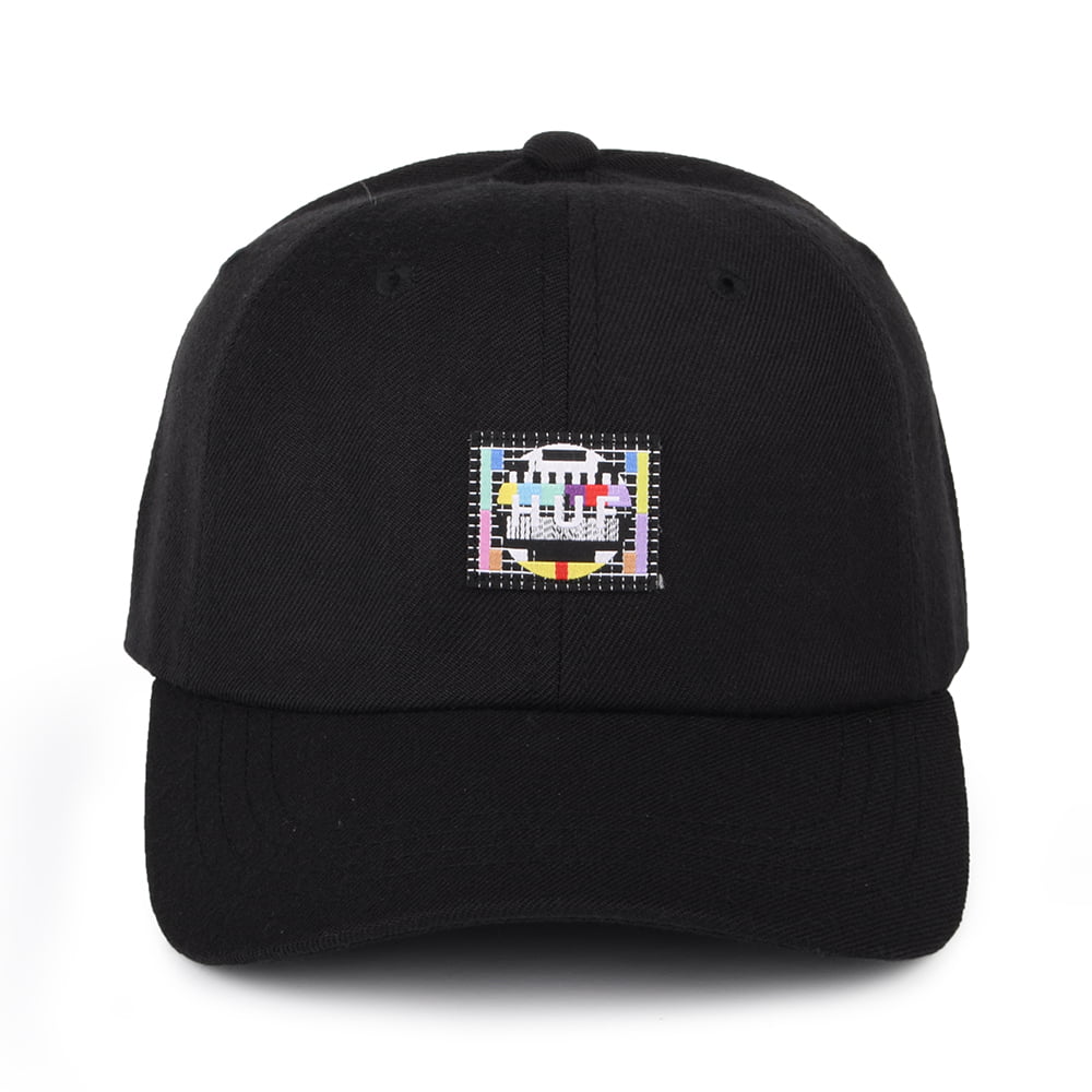 Gorra de béisbol Test Screen visera curvada de HUF - Negro