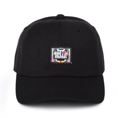 Gorra de béisbol Test Screen visera curvada de HUF - Negro