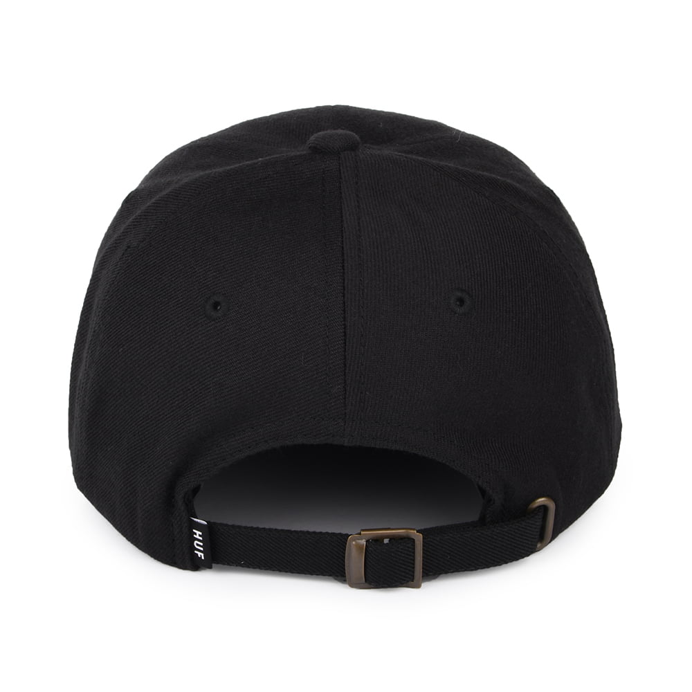 Gorra de béisbol Test Screen visera curvada de HUF - Negro