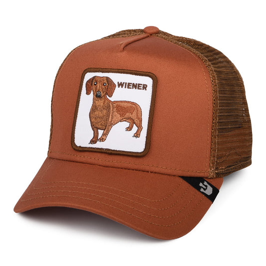 Gorra Trucker Wiener Dawg de Goorin - Rojo Óxido