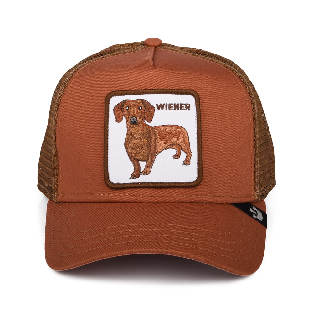 Gorra Trucker Wiener Dawg de Goorin - Rojo Óxido
