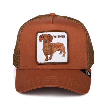 Gorra Trucker Wiener Dawg de Goorin - Rojo Óxido