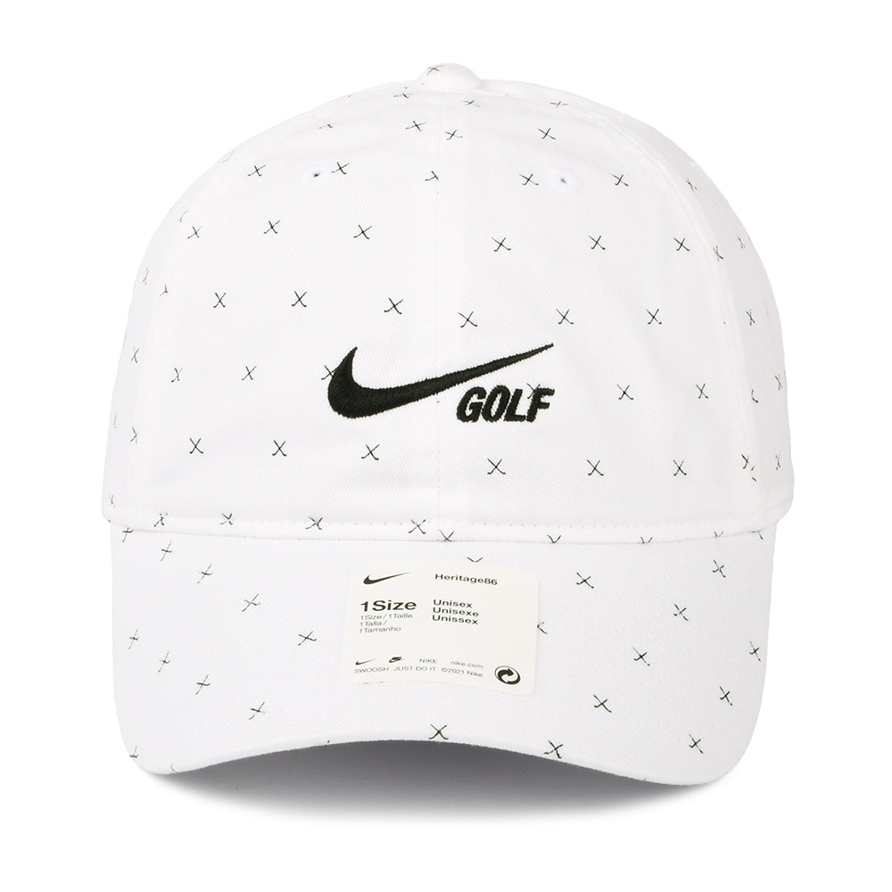 Gorra de béisbol Heritage 86 Washed Club de Nike Golf - Blanco