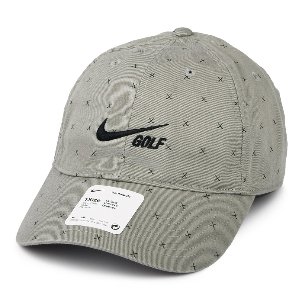 Gorra de béisbol Heritage 86 Washed Club de Nike Golf - Gris