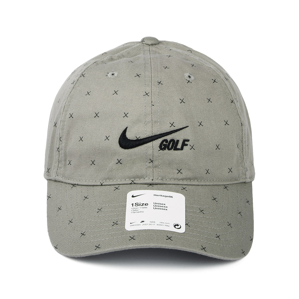 Gorra de béisbol Heritage 86 Washed Club de Nike Golf - Gris