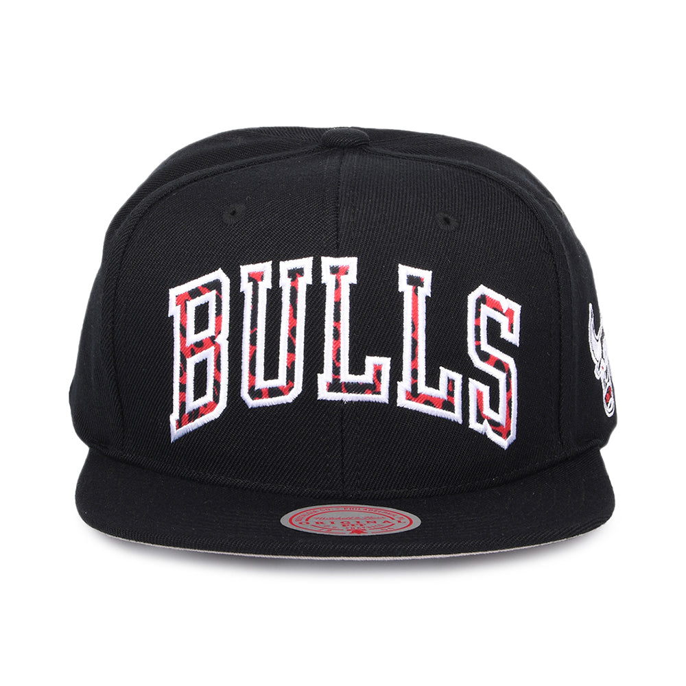 Gorra Snapback NBA Wildback Chicago Bulls de Mitchell & Ness - Negro