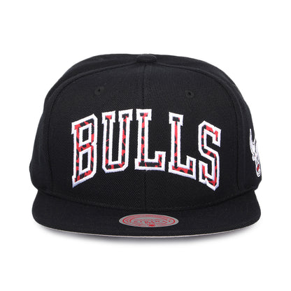 Gorra Snapback NBA Wildback Chicago Bulls de Mitchell & Ness - Negro