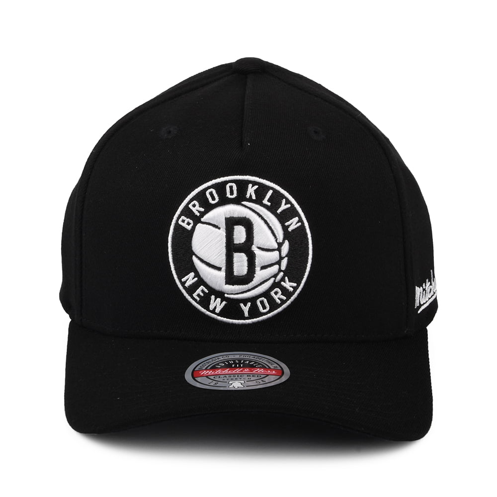 Gorra Snapback NBA Dropback Solid Redline Brooklyn Nets de Mitchell & Ness - Negro