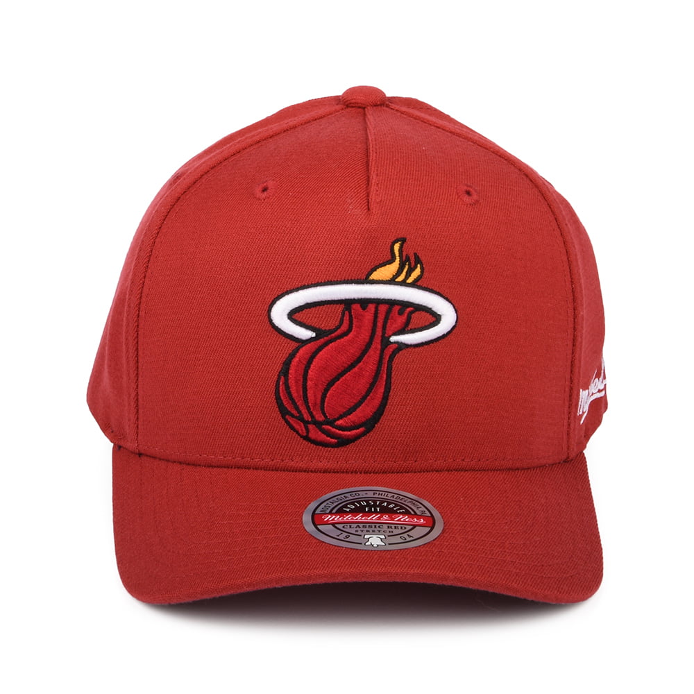 Gorra Snapback NBA Dropback Solid Redline Miami Heat de Mitchell & Ness - Rojo Cardenal