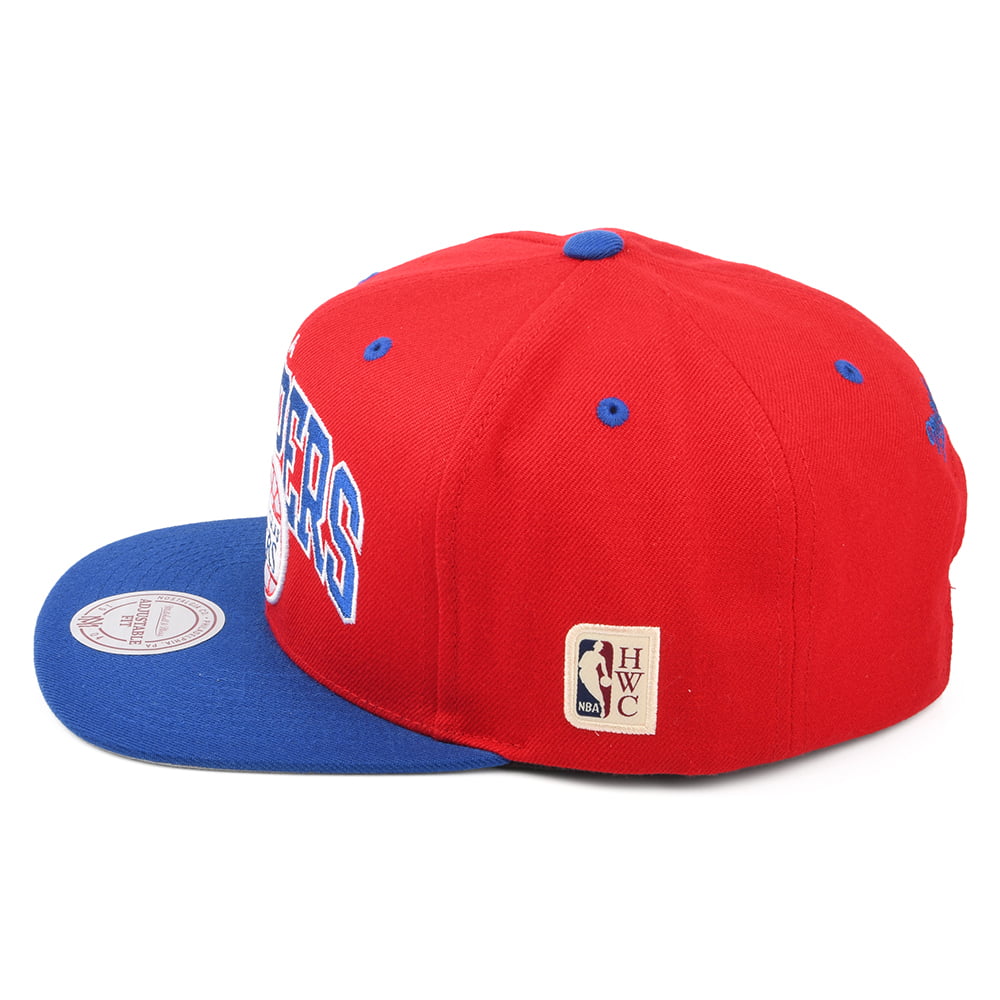 Gorra Snapback NBA HWC Team Arch L.A. Clippers de Mitchell & Ness - Rojo-Azul Real