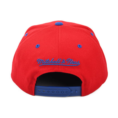 Gorra Snapback NBA HWC Team Arch L.A. Clippers de Mitchell & Ness - Rojo-Azul Real