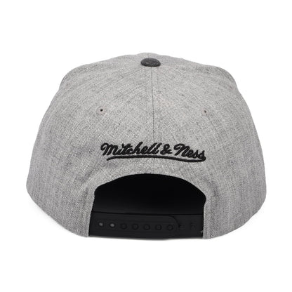 Gorra Snapback NBA Dual Heather Brooklyn Nets de Mitchell & Ness - Gris Jaspeado