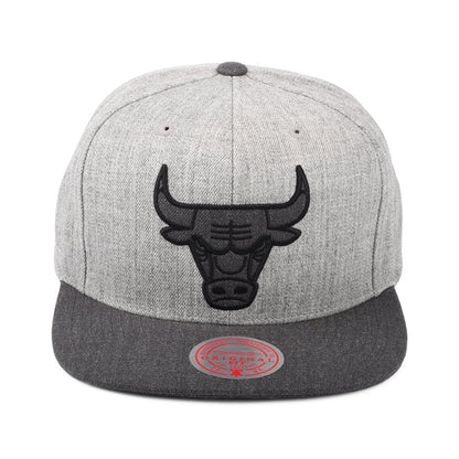 Gorra Snapback NBA Dual Heather Chicago Bulls de Mitchell & Ness - Gris Jaspeado