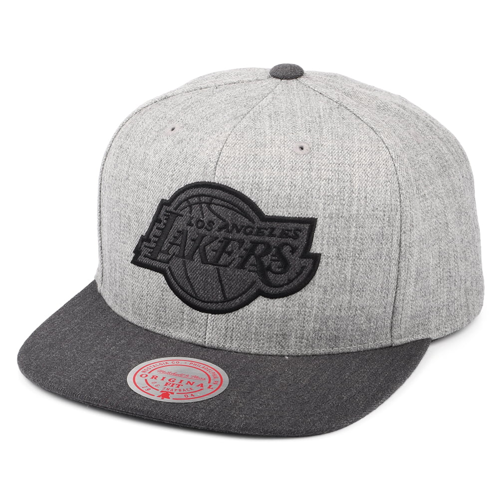 Gorra Snapback NBA Dual Heather L.A. Lakers de Mitchell & Ness - Gris Jaspeado