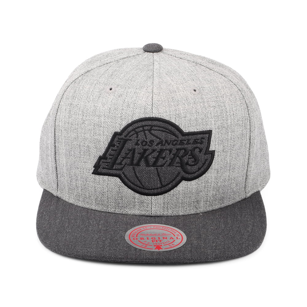 Gorra Snapback NBA Dual Heather L.A. Lakers de Mitchell & Ness - Gris Jaspeado