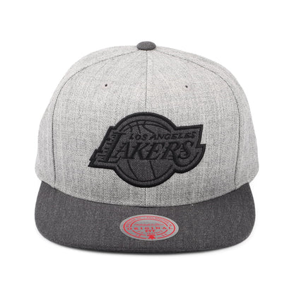 Gorra Snapback NBA Dual Heather L.A. Lakers de Mitchell & Ness - Gris Jaspeado
