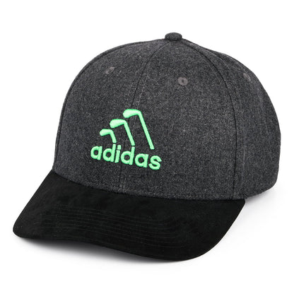Gorra Snapback 3 Stripe Club de Adidas - Negro Jaspeado