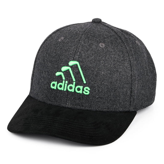 Gorra Snapback 3 Stripe Club de Adidas - Negro Jaspeado