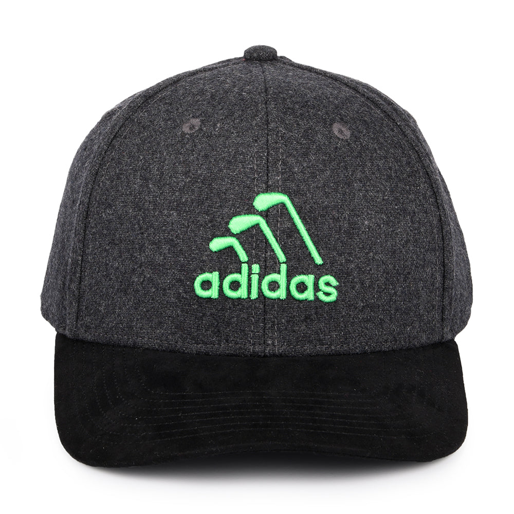 Gorra Snapback 3 Stripe Club de Adidas - Negro Jaspeado