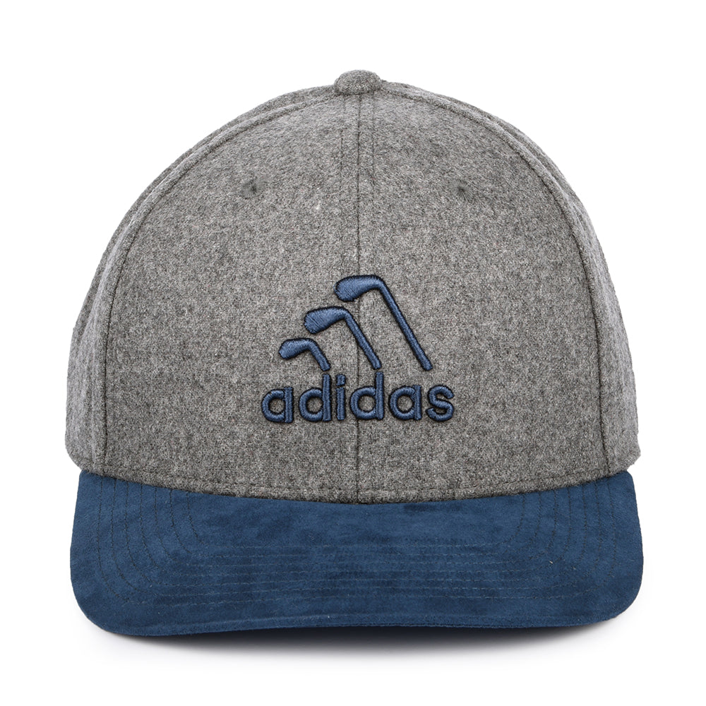 Gorra Snapback 3 Stripe Club de Adidas - Gris Jaspeado