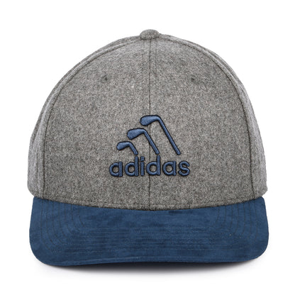 Gorra Snapback 3 Stripe Club de Adidas - Gris Jaspeado