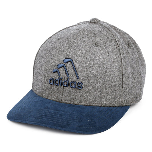 Gorra Snapback 3 Stripe Club de Adidas - Gris Jaspeado