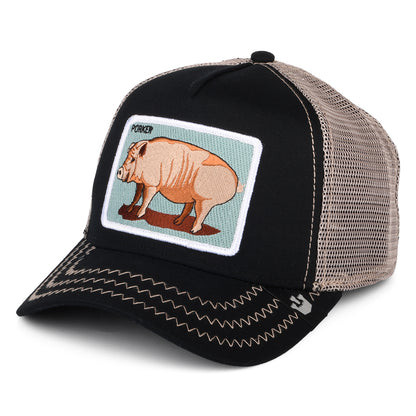 Gorra Trucker Bacon Bacon de Goorin - Negro