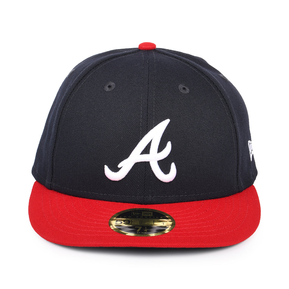 Gorra de béisbol 59FIFTY Perfil Bajo MLB On Field AC Perf Atlanta Braves de New Era - Azul Marino-Rojo
