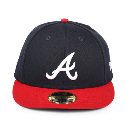 Gorra de béisbol 59FIFTY Perfil Bajo MLB On Field AC Perf Atlanta Braves de New Era - Azul Marino-Rojo
