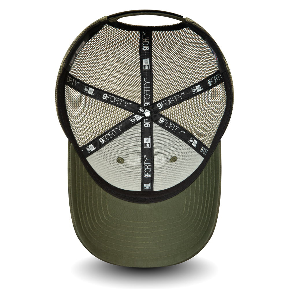 Gorra Trucker 9FORTY MLB Home Field L.A. Dodgers de New Era - Verde Oliva
