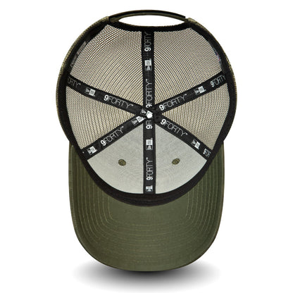Gorra Trucker 9FORTY MLB Home Field L.A. Dodgers de New Era - Verde Oliva