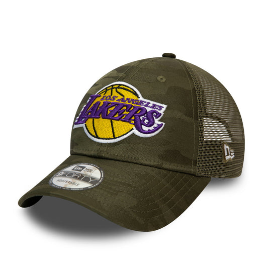 Gorra Trucker 9FORTY NBA Home Field L.A. Lakers de New Era - Verde Oliva