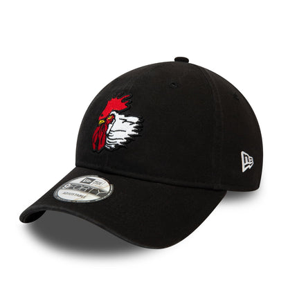 Gorra de béisbol 9FORTY MLB Logo Port City Roosters de New Era - Negro