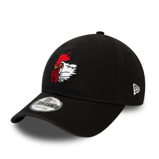 Gorra de béisbol 9FORTY MLB Logo Port City Roosters de New Era - Negro