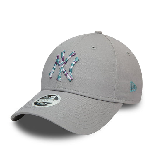 Gorra de béisbol mujeres 9FORTY MLB Camo Infill New York Yankees de New Era - Gris