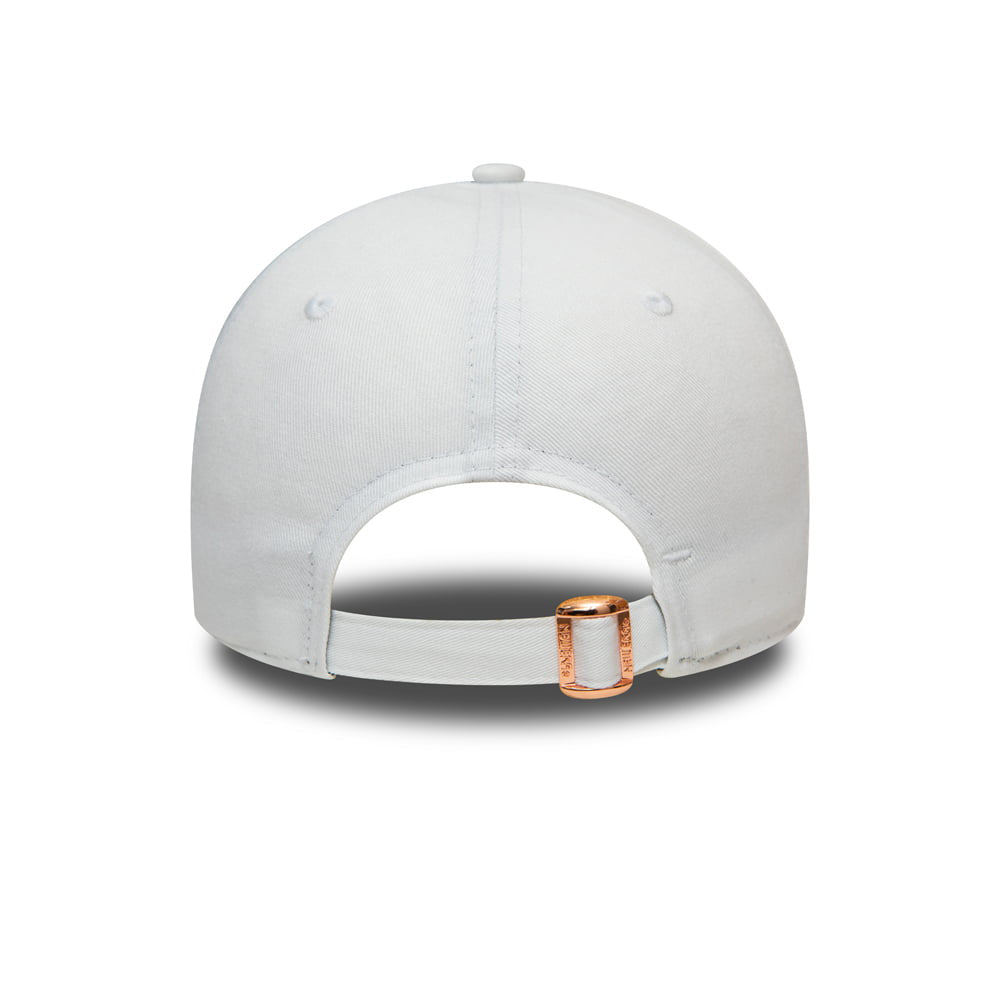 Gorra de béisbol mujeres 9FORTY MLB Metallic New York Yankees de New Era - Blanco-Cobrizo