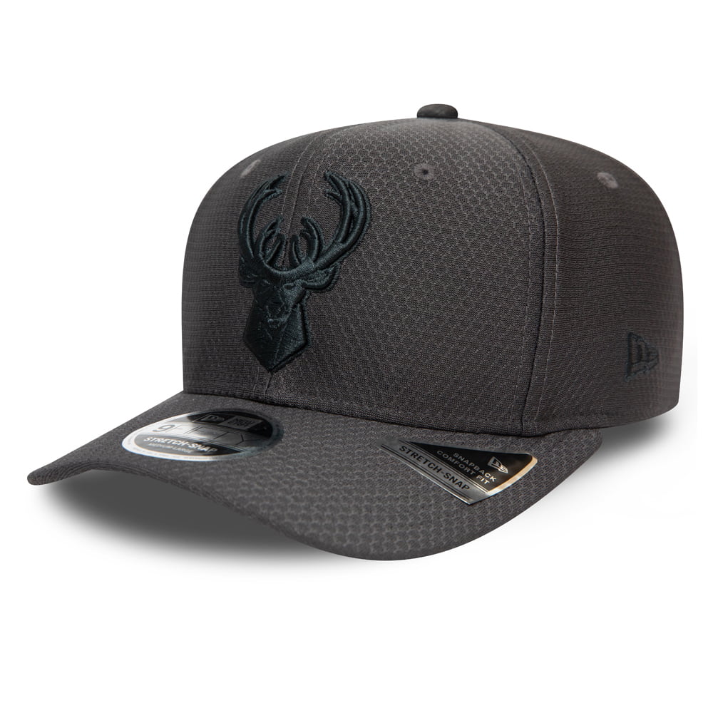 Gorra Snapback 9FIFTY NBA Tonal Team Stretch Snap Milwaukee Bucks de New Era - Grafito