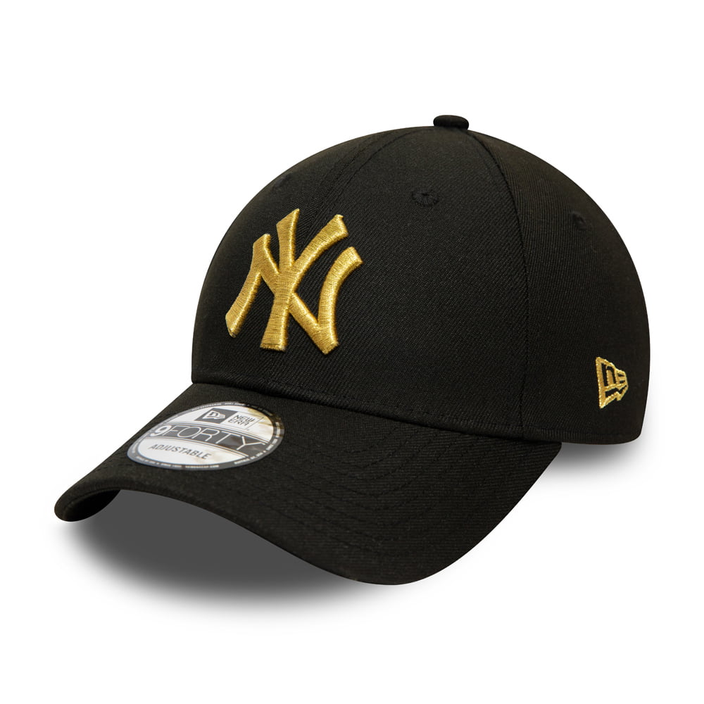 Gorra de béisbol 9FORTY MLB Team Contrast New York Yankees de New Era - Negro-Dorado